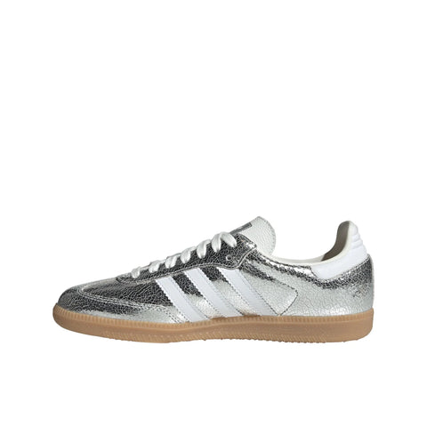 samba og women's sneakers shoes - silver met.