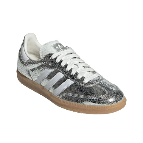 samba og women's sneakers shoes - silver met.