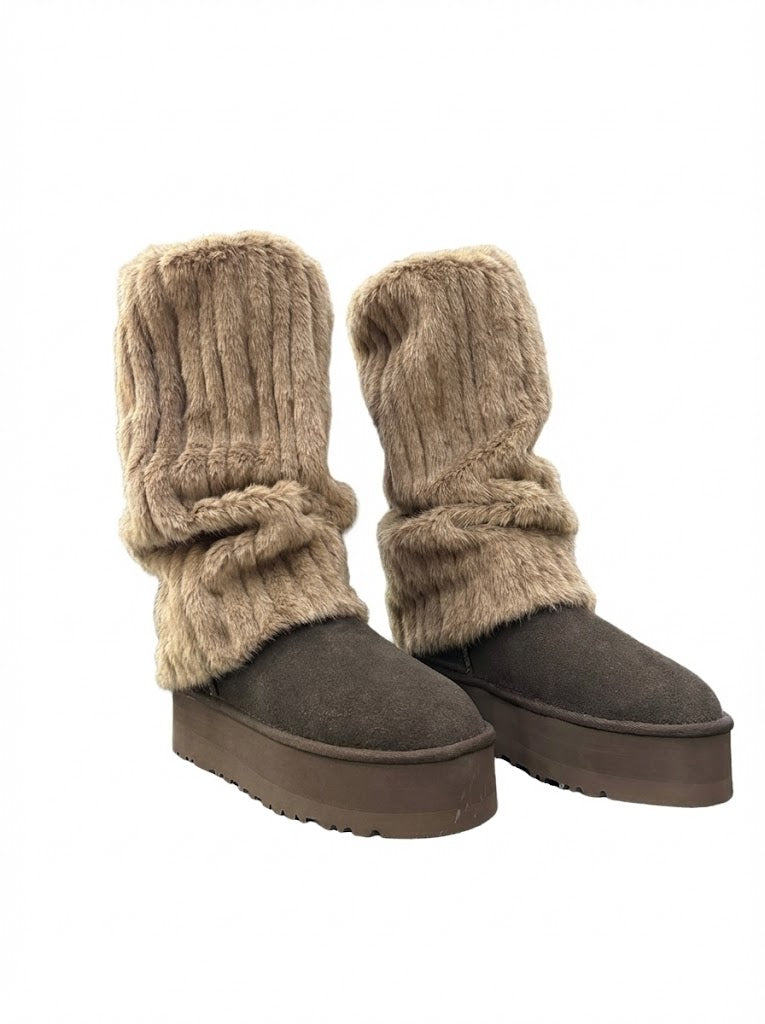 UGG Furry Platform Boots